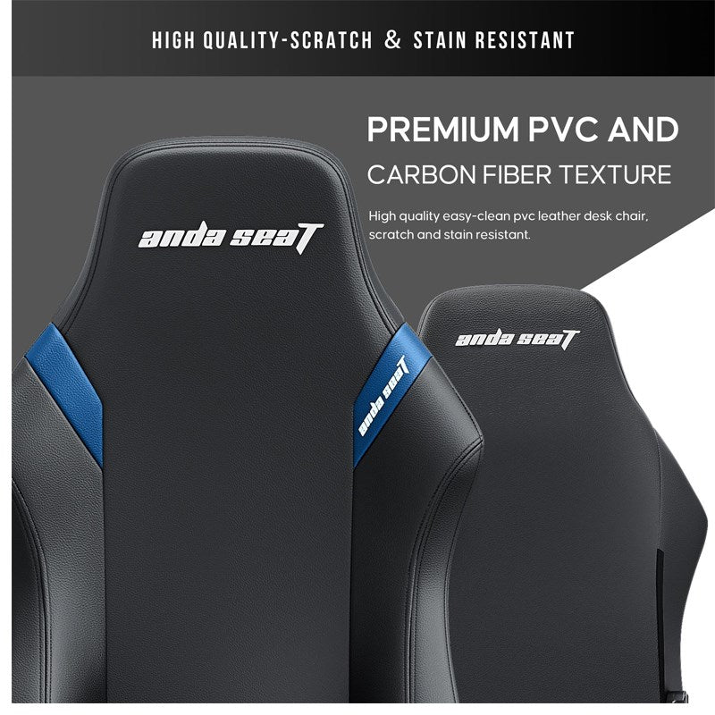 Andaseat Luna Pro with Footrest, Large Gaming Chair, PVC Leather Andaseat Luna Pro with Footrest, Large Gaming Chair, PVC Leather